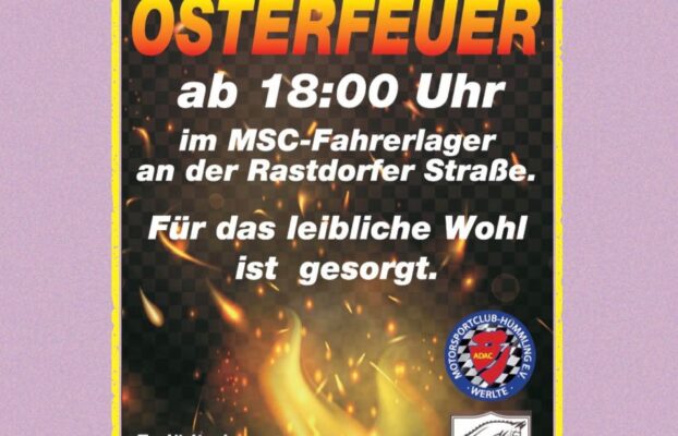 Osterfeuer Reitverein und MSC Werlte 2026
